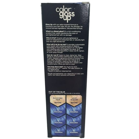 Clairol Color Gloss Up Semi-Permanent Toning Hair Color Dye, Out of the Blue - Picture 3 of 5